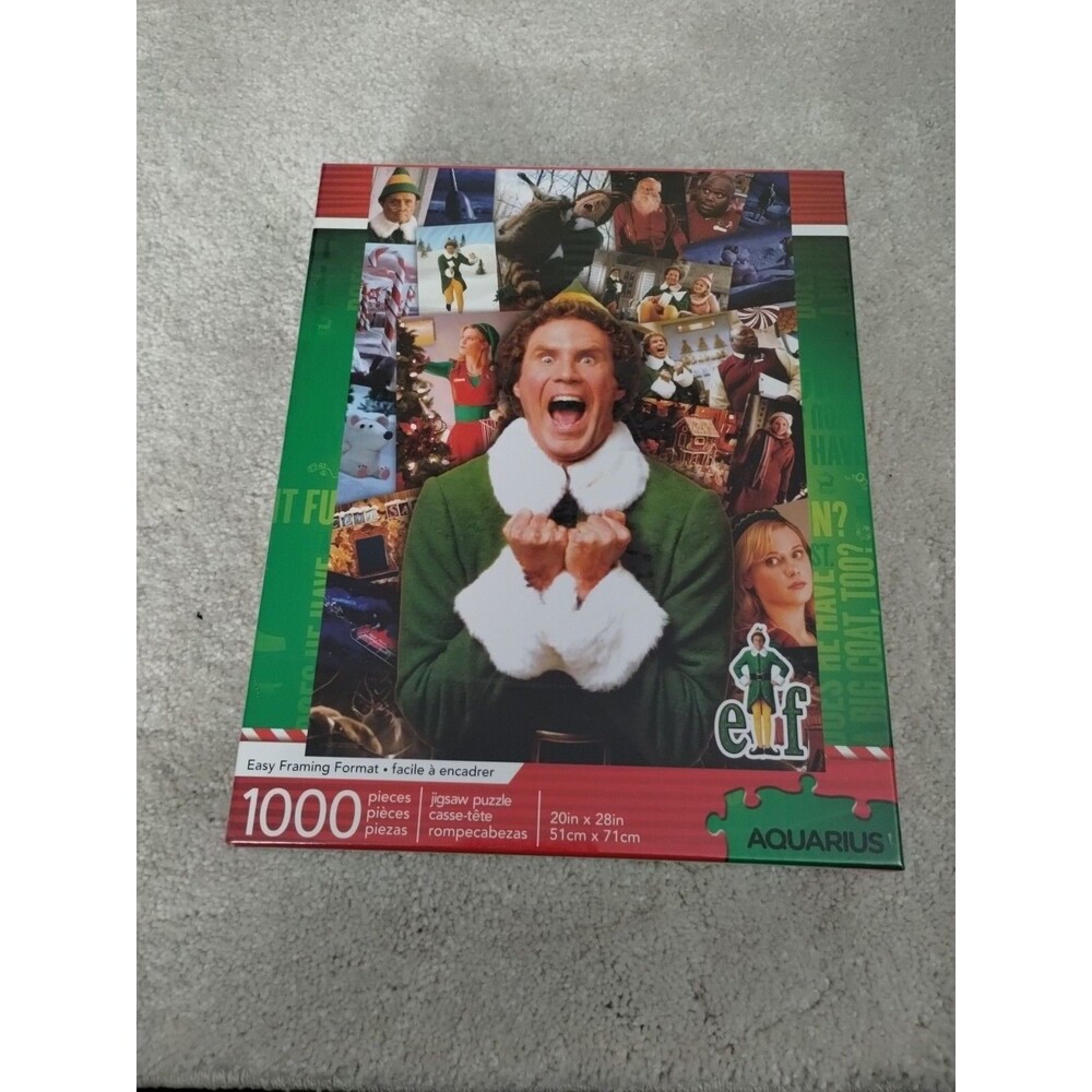 Elf (Buddy Elf) Movie Christmas Collage Puzzle-1000 Pieces-28" x 20"- New Sealed
